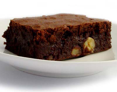 Brownie de chocolate con nueces